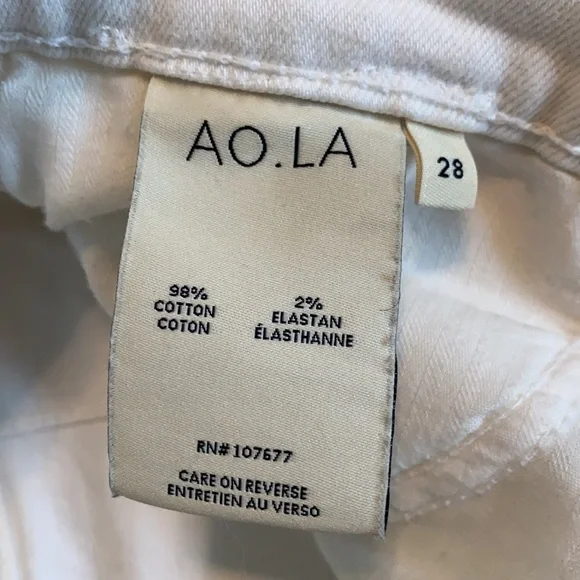 Alice and Olivia | AO LA | White Skinny High Rise Pintuck Jeans - Picture 3 of 4